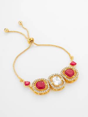 ruby red kundan bracelet 2