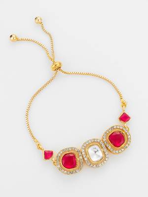 ruby red kundan bracelet 3