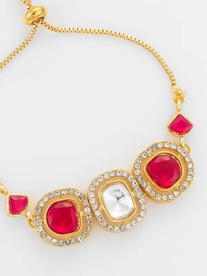 ruby red kundan bracelet 4