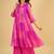 Women's fuchsia pink tiered kurta set