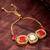 ruby red kundan bracelet