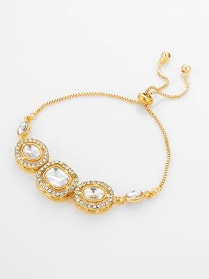 classic white kundan bracelet 2