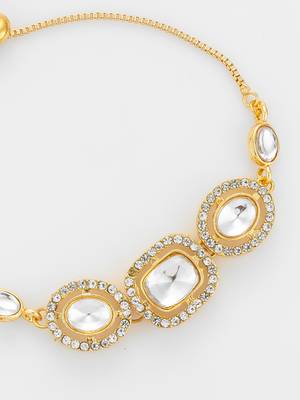 classic white kundan bracelet 4