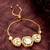 hexagonal kundan statement bracelet