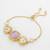 lavender hexagon adjustable bracelet