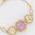 lavender hexagon adjustable bracelet