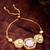 lavender hexagon adjustable bracelet