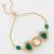 green stone adjustable bracelet