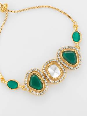 green stone adjustable bracelet 4