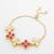 ruby floral kundan bracelet