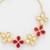 ruby floral kundan bracelet