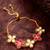 ruby floral kundan bracelet