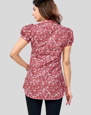  cotton blend printed short kurti 2