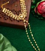 pearl kundan haathphool bracelet