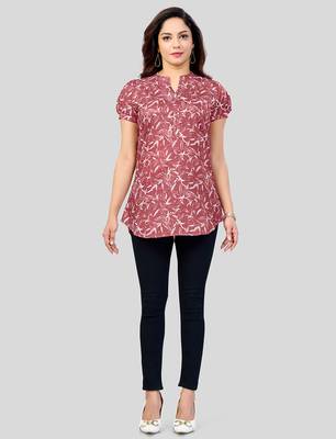  cotton blend printed short kurti 5