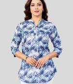  cotton blend printed short kurti