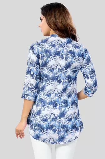  cotton blend printed short kurti
