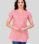  cotton blend printed short kurti
