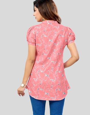  cotton blend printed short kurti 2