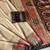 cream-brown digital printed saree with contrast colour blouse dola silk saree