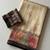 cream-brown digital printed saree with contrast colour blouse dola silk saree