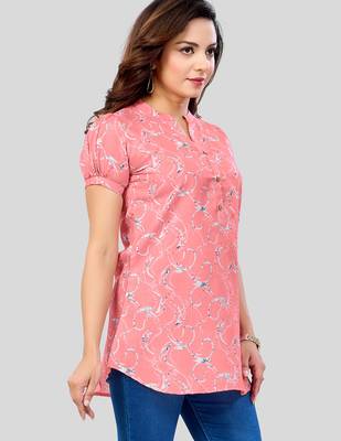  cotton blend printed short kurti 4