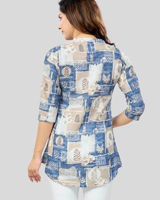  cotton blend printed short kurti 2