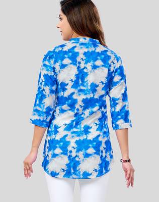  cotton blend printed short kurti 2