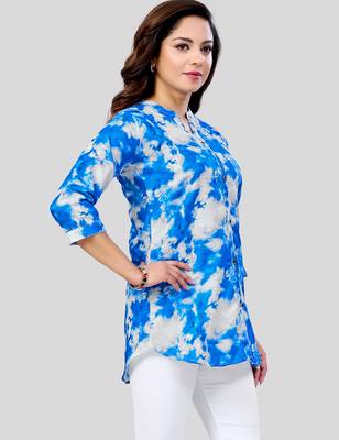  cotton blend printed short kurti 4