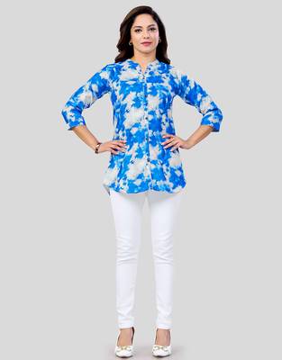  cotton blend printed short kurti 5