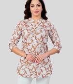  cotton blend printed short kurti