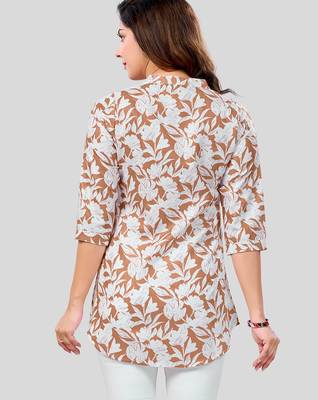  cotton blend printed short kurti 2