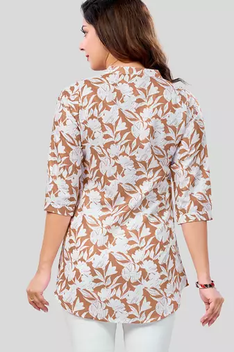  cotton blend printed short kurti