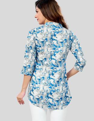  cotton blend printed short kurti 2