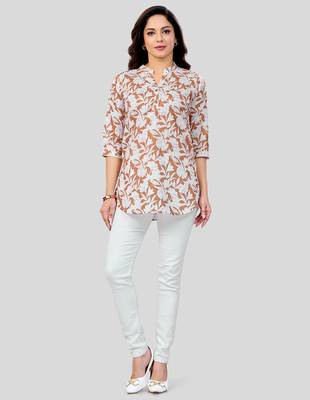  cotton blend printed short kurti 5