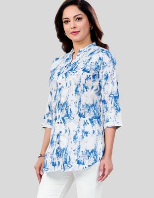  cotton blend printed short kurti 3