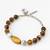 howlite beaded gold bracelet