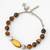 howlite beaded gold bracelet