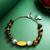 howlite beaded gold bracelet