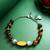 howlite beaded gold bracelet