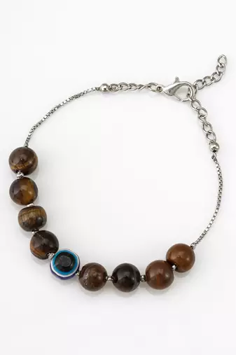 evil eye box chain bracelet