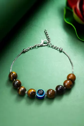 evil eye box chain bracelet