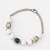 white beaded evil eye bracelet