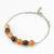 peach frosted chain bracelet