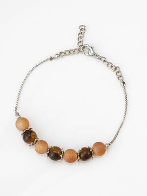 peach frosted chain bracelet 2