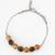 peach frosted chain bracelet