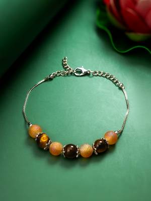 peach frosted chain bracelet 3