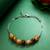 peach frosted chain bracelet