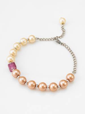 dual tone pearl bracelet 2