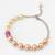 dual tone pearl bracelet